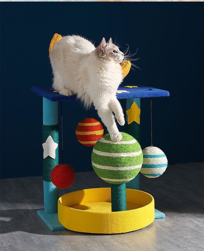 Customized Cat Tree for Your Feline Friend Scratch Board Crawling Frame Pillar and Toy