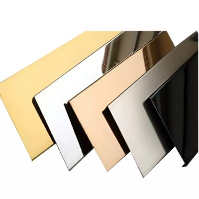 Thickened Decoiling Color Stainless Steel Plate , Anti Corrosion Rose Gold SS Sheet