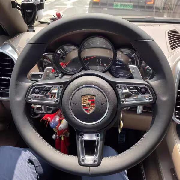 Revamped Carbon Fiber Auto Steering Wheel Reconditioned P-Orsche 911 P-Alamela C-Ayenne 718