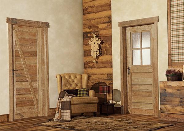 Bathroom Wood Plastic Composite Doors Customized Color , 19-40mm Door Frame Thickness