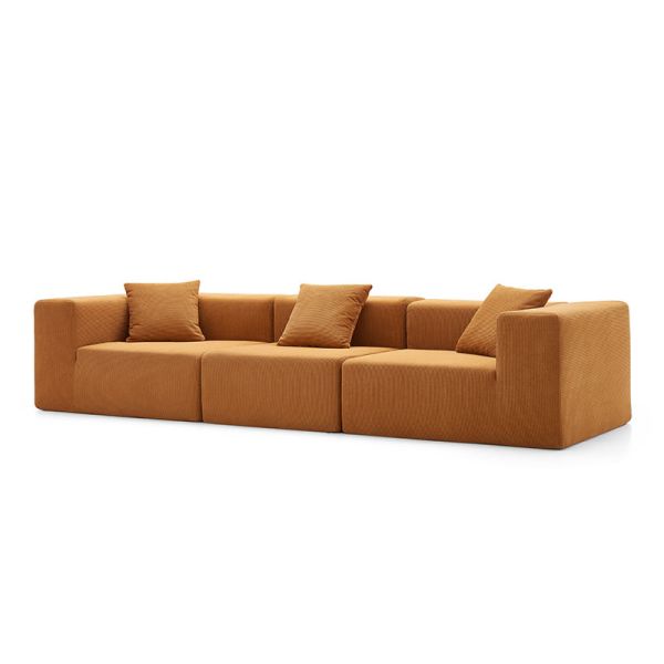 Simple Reclining Boneless Sofa Set With Expandable Function Vacuum Packaging Modern Sofa Bed Teddy Sofa
