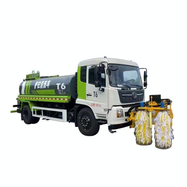 DONGFENG Guardrail Cleaning Truck Rail Fence Washing Lorry With 10.00R Steel Tyre