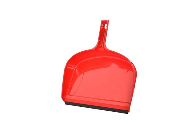 Clip On Heavy Duty Dustpan Blue Plastic Easy Grip Rubber Edge Detailed Sweeping Debris