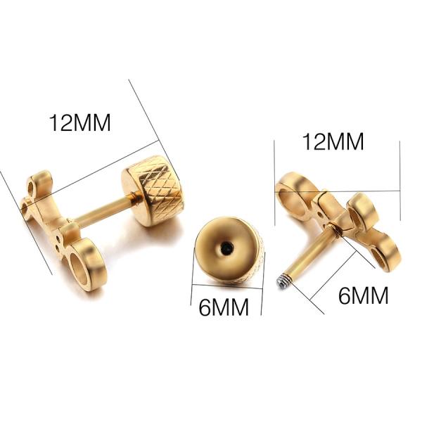 Fashion gold plate stud earrings rabbit shaped earring for women