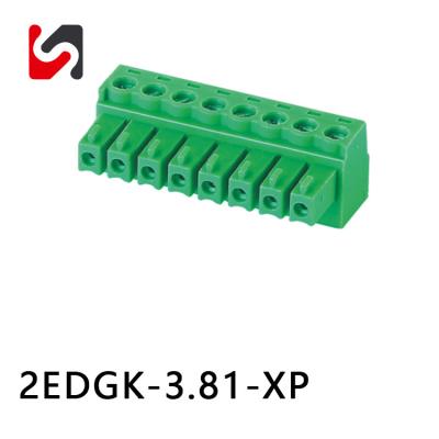 3.81mm 300V 8A Plug In Pluggable Terminal Block Connector