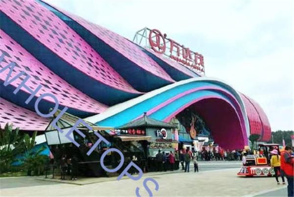 PPG Coating Aluminum Wall Art Panels / 4.0MM Decorative Perforated Aluminum Sheet