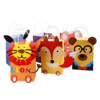 Bolsa de presente de papel kraft castanho personalizado