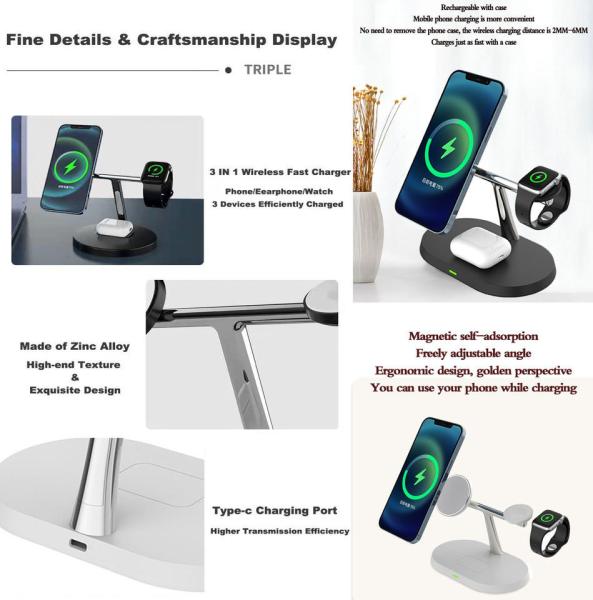 Custom Logo Qi Wireless Charger Station