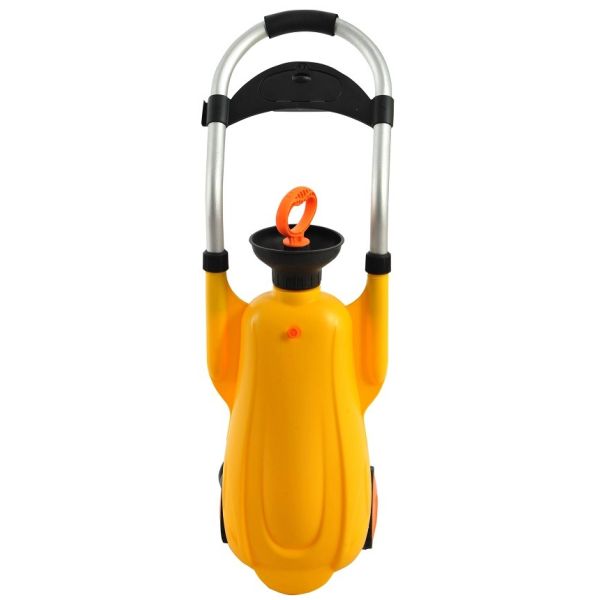 Yellow Portable 12L pressure eyewash equipment, portable emergency ABS eye wash station
