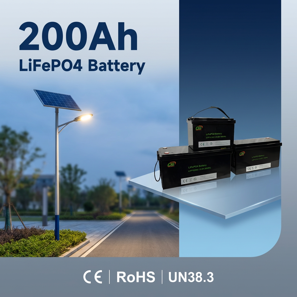 Cost-Saving 25.6V 50-300Ah LiFePO4 Storage Lithium Battery with BMS Protected