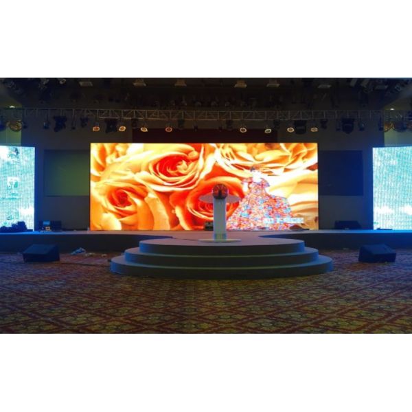 Ultra Thin Stage Led Backdrop Screen Rental 1/8 scan 1R1G1B AC260V