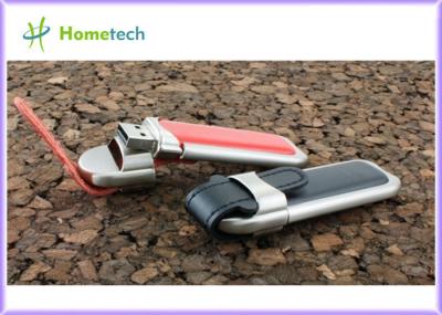 Disque dur à mémoire flash d'USB de cuir d'OEM
