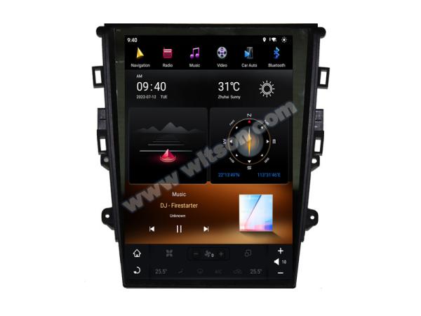 12.1 Screen Tesla Vertical Android Screen For Mondeo Fusion MK5 2013-2020 Car Multimedia Stereo GPS Carplay Player