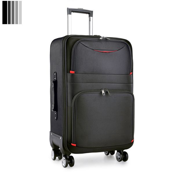 229 Detachable widened version Soft-shell Luggage with Embedded TSA Lock, Waterproof Oxford Cloth and Silent Universal Aircraft Wheels