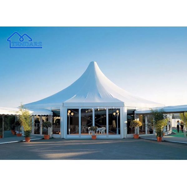 Customized Glass Pinnacle Marquee Tent Glass Wall Pagoda Tent On For Outdoor Event