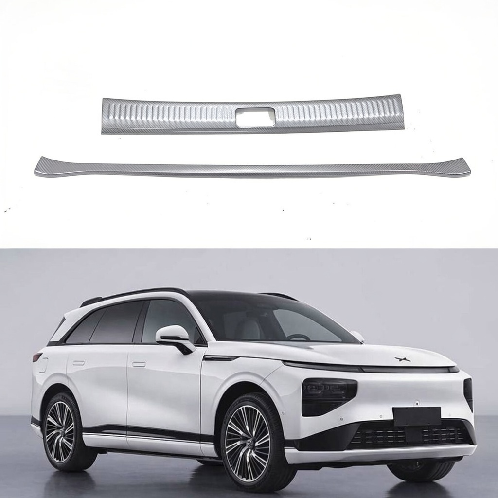 For XPeng G6 2025 Car Parts Decoration ABS Silver Rear Trunk Guard Tailgate Bumper