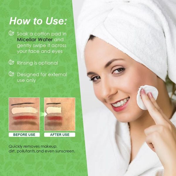 Custom Logo Micellar Water Makeup Remover Cosmetics Cleansing Water Eye Lip Face Moisturizing Facial Cream