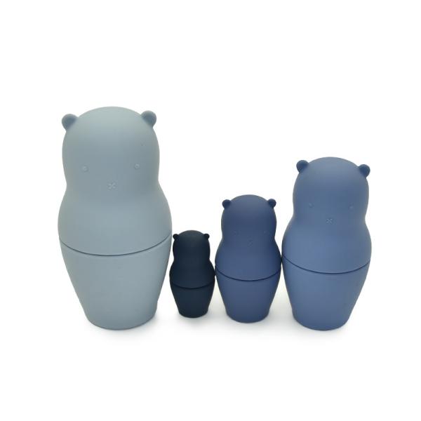 ASTM F963 Regulations Baby Educational Toy Bear Stacking Dolls For Toddlers