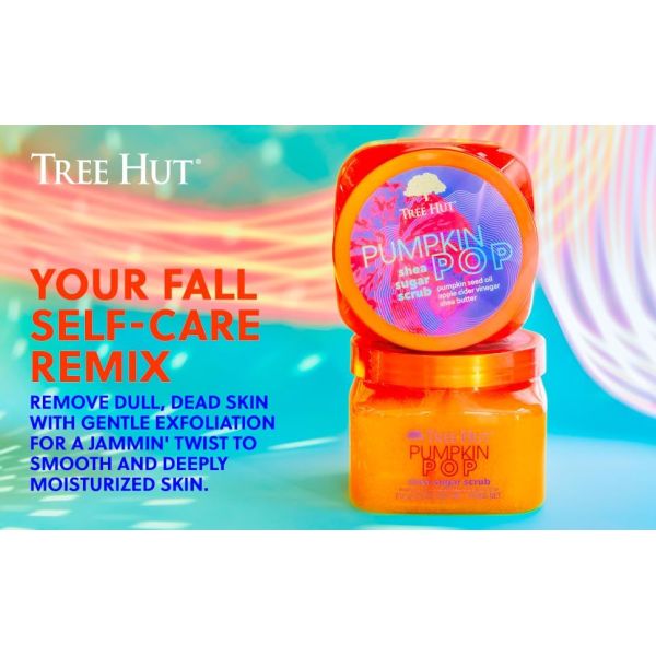 Fragrance Free Pumpkin Pop Shea Sugar Exfoliating Sugar Body Scrub Hydrating