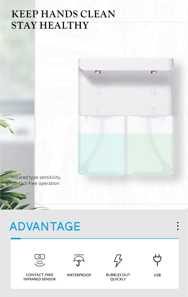 Bathroom гостиницы распределителя ROHS 600ML мыла Countertop PP коммерчески
