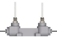 Tuyaux en acier inoxydable TM605P débitmètre à ultrasons pour l'irrigation agricole dans les semi-conducteurs et les aliments