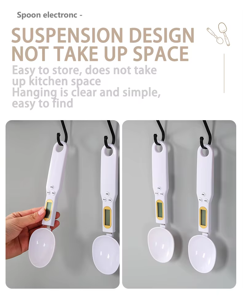 500 g/0,1 g Balance numérique de cuisine Balances électroniques à cuillère à gramme avec piles jetables et écran numérique