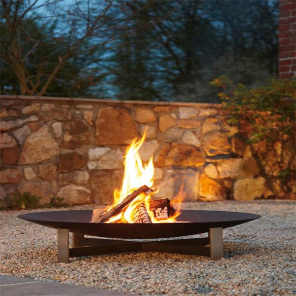 Metal Stamping Firebowl Customized Steel Fire Pits Weather Resistance