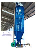 22 M3 Réservoir de stockage de mousse de rebond Recyclage de mousse de PU déchiquetée Silos de remuage broyés Pour machine à mousse à vapeur