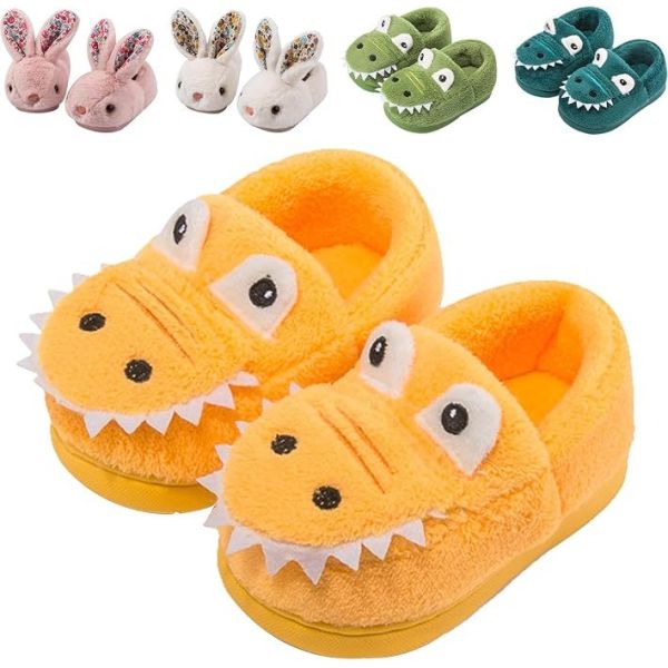 Animal Shape Kids Indoor Slippers , Childrens Warm Slippers Custom Colors And Sizes