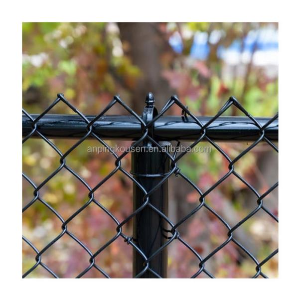 Pressure Treated Heat Treated Chain Link Fence Diamond Wire Mesh for Sports Fence