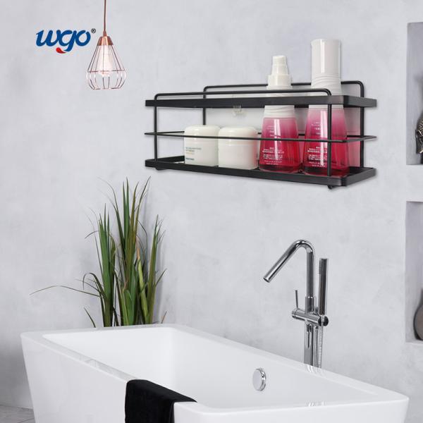 SS201 Wall Bath Accessories Chrome Holder For Shower 10kg Loading Kitchen Wall Rack