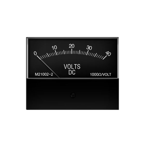 M21002-2 DC Voltmeter for Lincoln Welders - 0-40V, 1000Ω/Volt, Rugged Analog Panel Gauge
