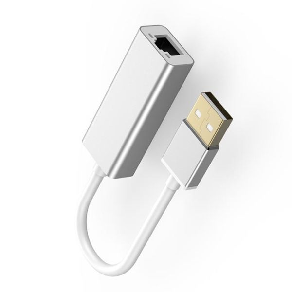 Ноутбук USB2.0 алюминиевого сплава к переходнику эпицентра деятельности USB RJ45 20cm