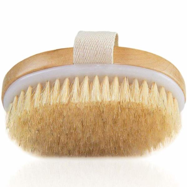 Spa Body Brush Soft Natural Bristle Shower Brushes Wooden Bath Shower Bristle Brush