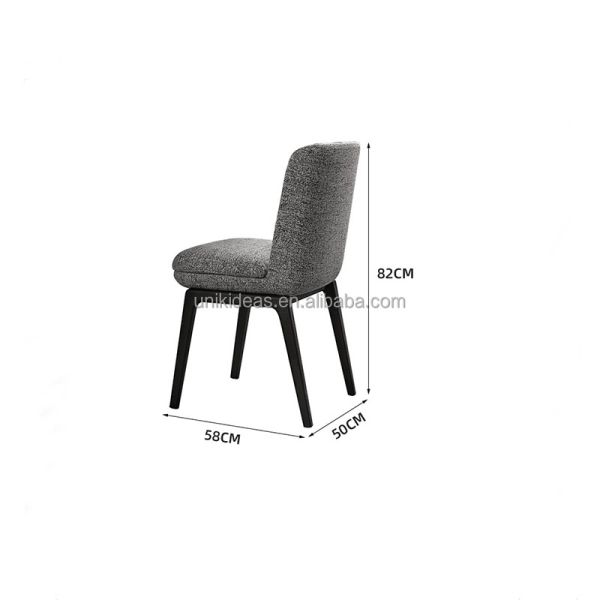 New Arrival Commercial Restaurant Seating Upholstered Dining Chair with Armrest Solid Wood Frame for Cafe Hotel Dining Room