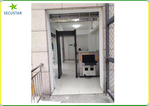 Door Frame Security Metal Detector Led Count Six Zones Alarm Warterproof IP55