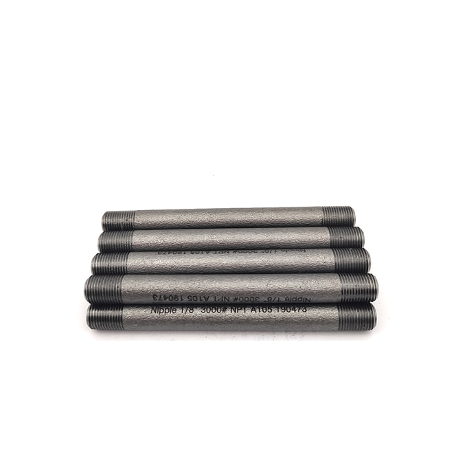 Duplex 2205 Alloy Steel Threaded Pipe Nipple 3000# 6000# SCH 80 Forged Fitting