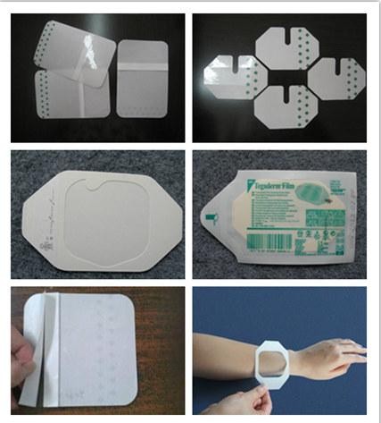  PU film medical i.v. catheter fixing dressing 6*7cm