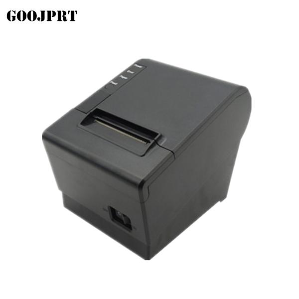 Qualily pos 58mm thermal receipt printer with auto cutter usb and lan port high printing speed with one year warranty