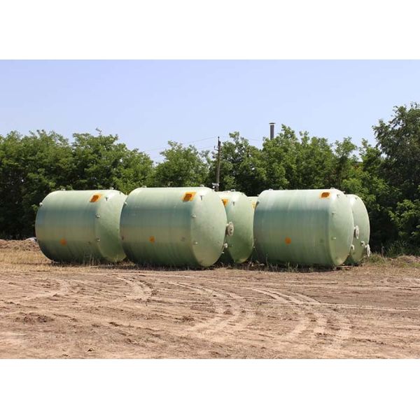 Antiseptic Cylindrical Water Grp Storage Tank Cross Wound 2000*8130mm