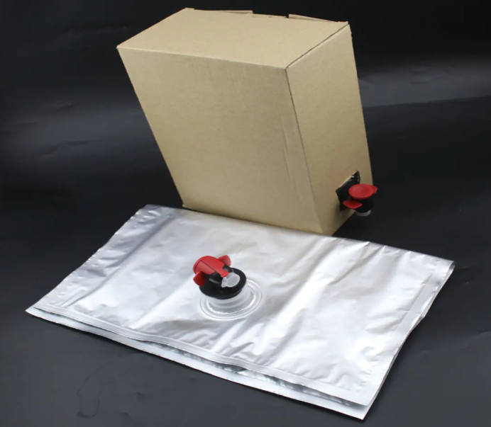 High Barrier VMPET / PE Aluminum Foil Bib Inner Liner Bag In Box With Valve