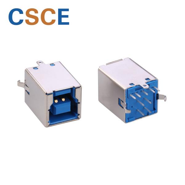 PCB USB 3.0 Type B Connector Contact Current Rating 1.8 Amperes For Pin1 / Pin4