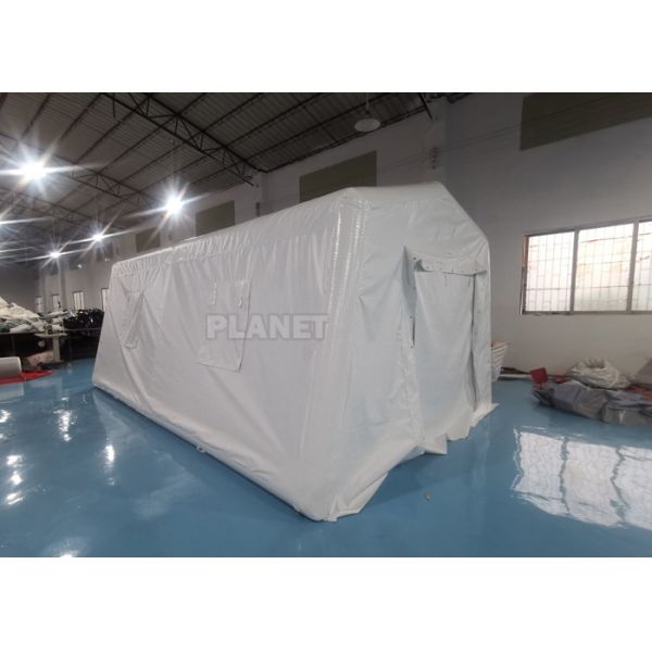 6m Portable Red Cross Inflatable Medical Emergency Tent For Outdoor