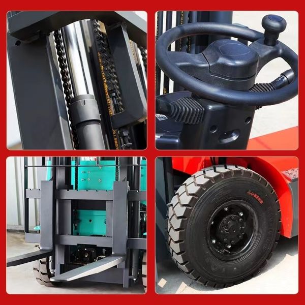 Solid Tire Ac Controller Electric Forklift 3 Ton Price 600Ah Battery Capacity