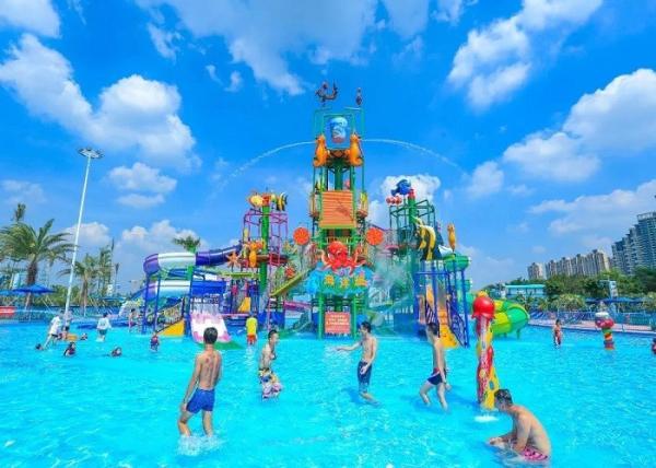Custom Funny Security Children Water Playground Over 50 Persons Capacity