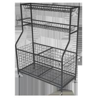 Support noir démontable de stockage d'article de sport pour la médecine de boule