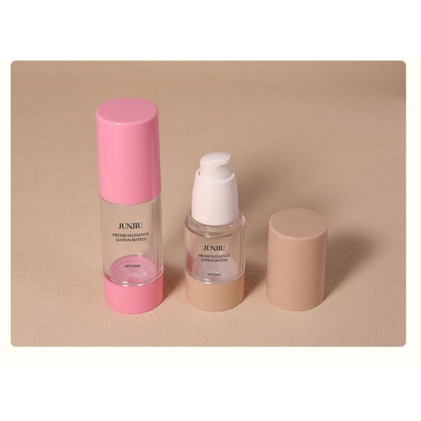 2025 Hot Sale 30ml 50ml 100ml Cosmetic Skin Care Pink Orange Airless Press Pump Lotion Cream Airless Lotion Bottle with Pump