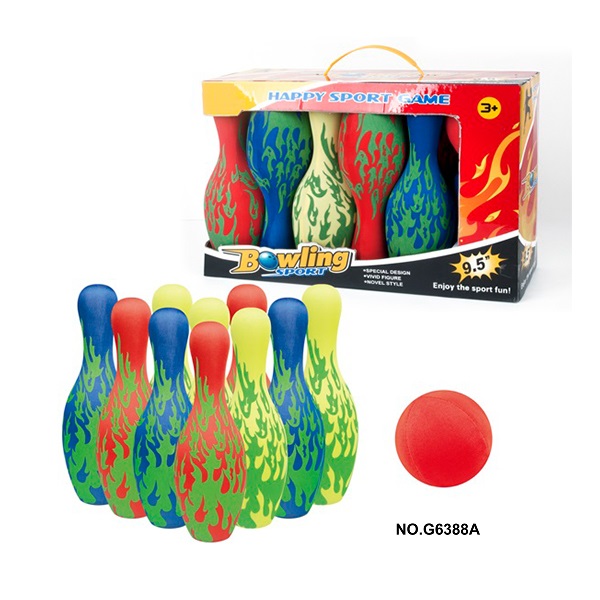 Colorful Plastic Indoor Girls Kids Sports Toys Children's Bowling Ball Set