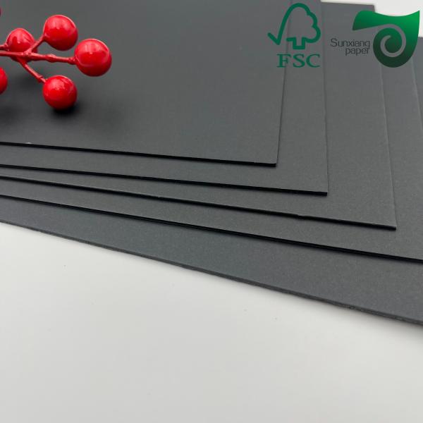300gsm Black Kraft Board Solid Paper Sheets Heavy Duty Album Cardboard Fold Resistant