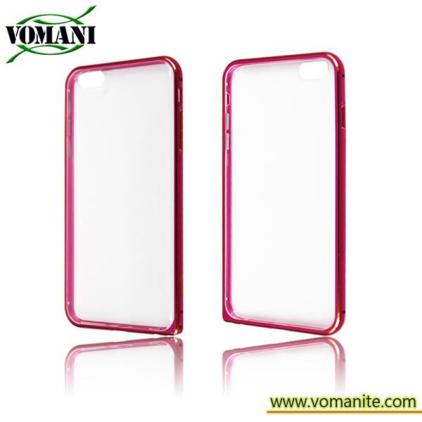 Aluminum metal frame bumper with Ultrathin TPU cover case for Iphone 6s plus
